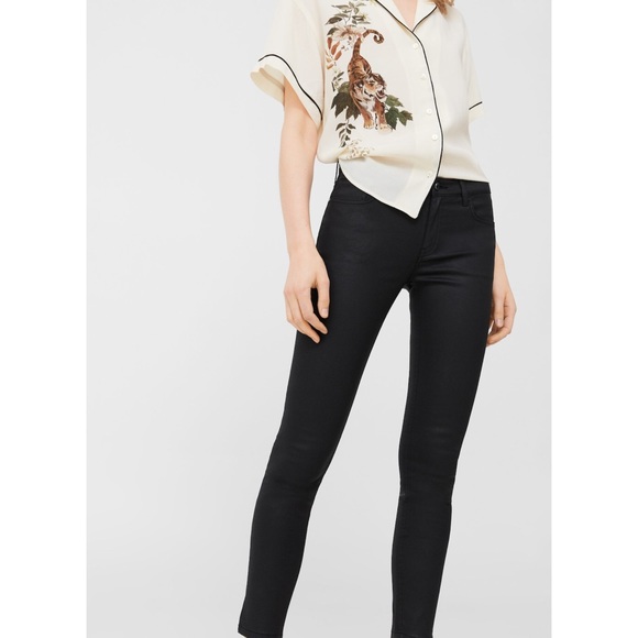 Mango Belle Coated Jeans Online Store 